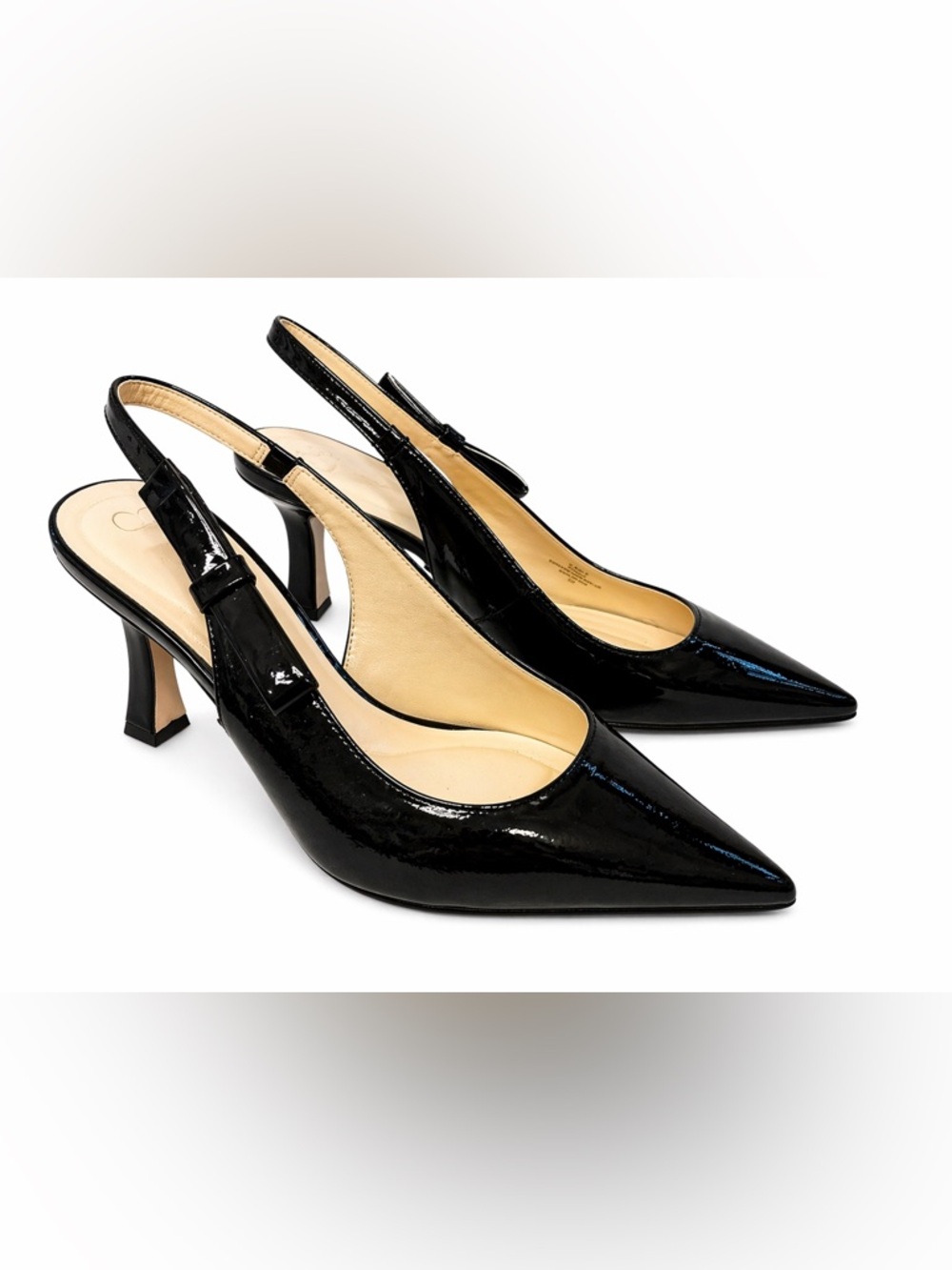 Jessica Simpson Black Slingback Pointed Heels
